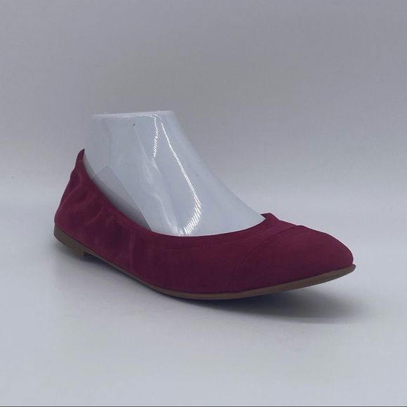 Aquatalia Shoes - Aquatalia Carolyn Suede Ballet Flat in Cherry